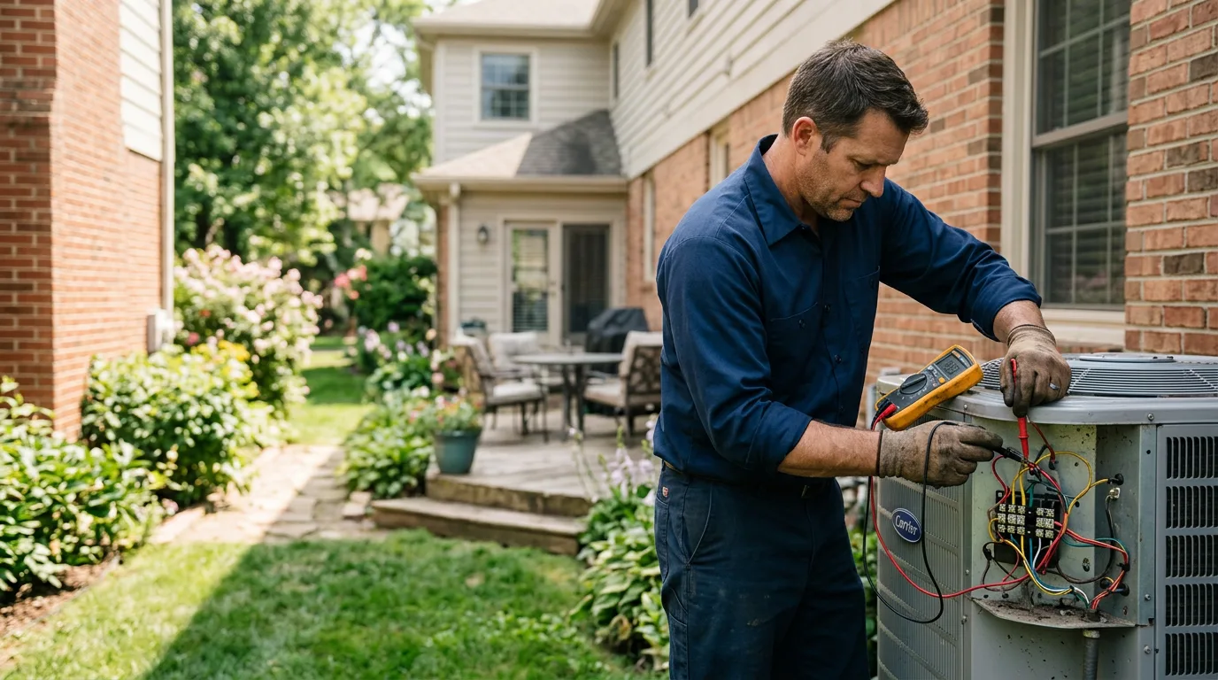 HVAC technician working near Lusk, WY